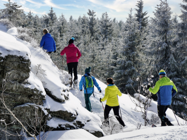 Geführte Schneeschuhwanderung im Fichtelgebirge